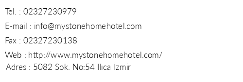 My Stone Home Hotel telefon numaralar, faks, e-mail, posta adresi ve iletiim bilgileri